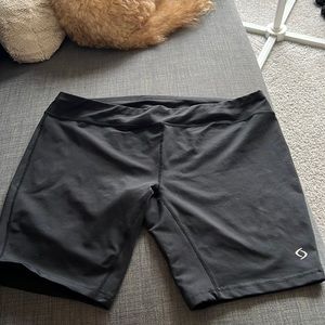 Black spandex cycle shorts worn once